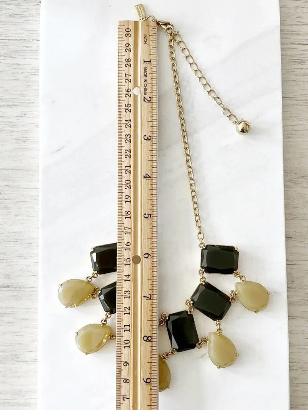 Kate Spade Green Stone Statement Necklace